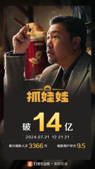 《抓娃娃》总票房破14亿